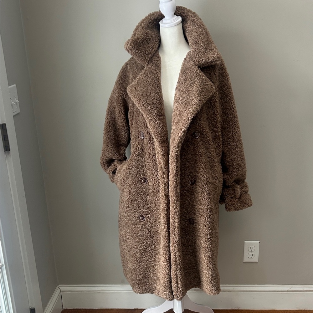 Women's Brown Teddy Coat